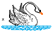 [Swimming swans]